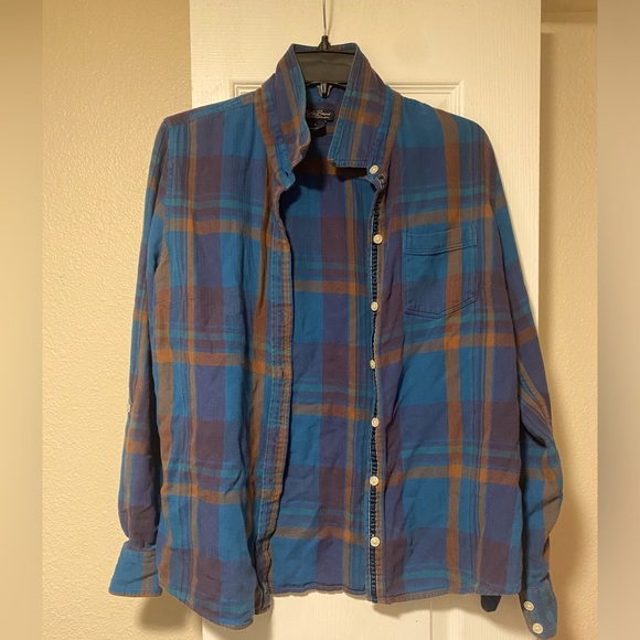 Lucky Brand Tops - Lucky Brand blue women’s Flannel shirt
